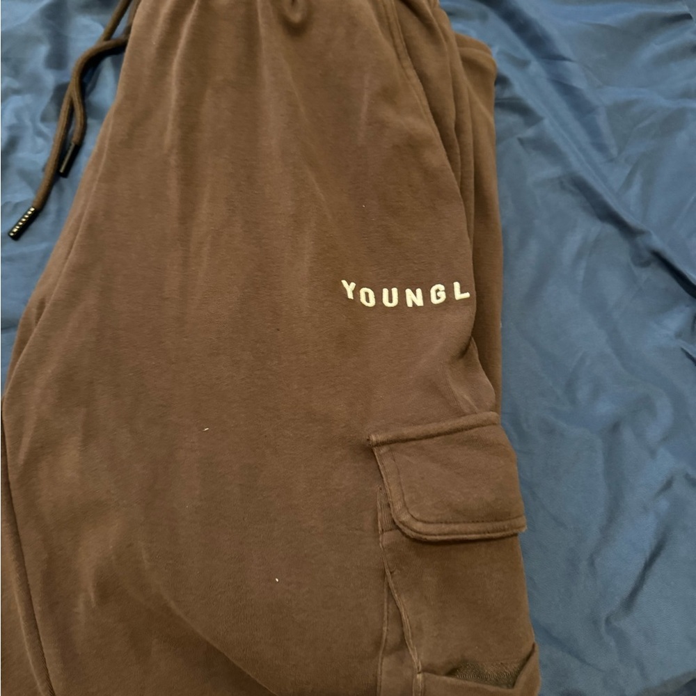 YoungLA Brown Cargo Pants
